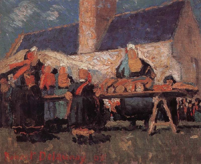 Delaunay, Robert Breton-s Market Germany oil painting art